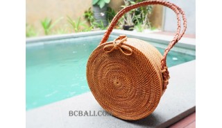 large circle handbags leather bali design